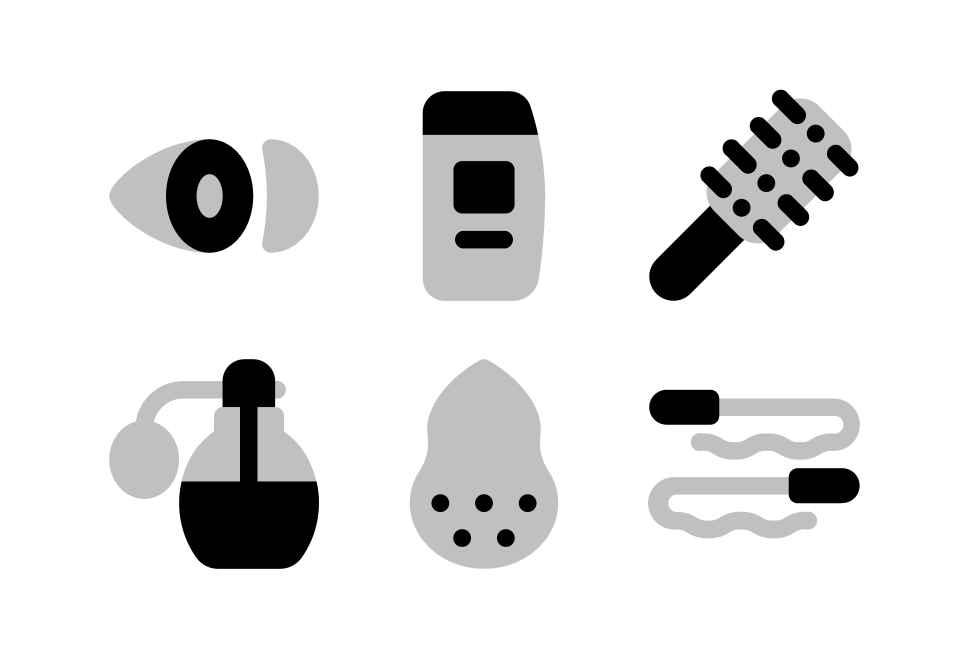 Cosmetic Halftone Large Set Preview