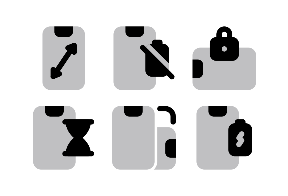Smartphone Halftone Large Set Preview