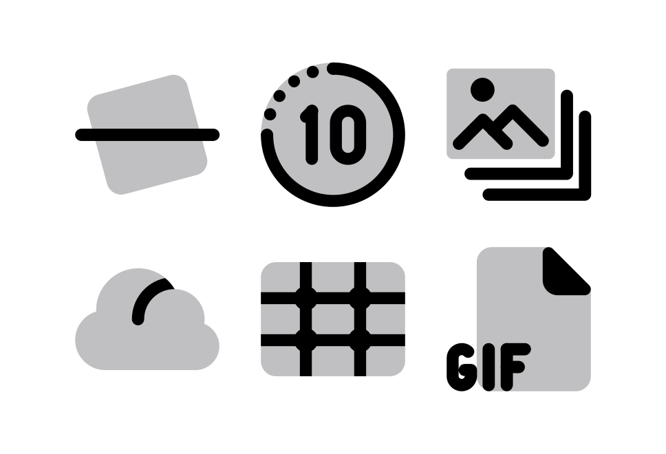 Camera Interface Halftone Large Set Preview