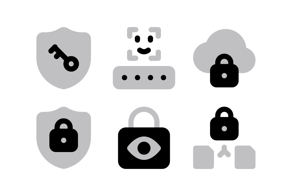 Data Security Halftone Large Set Preview
