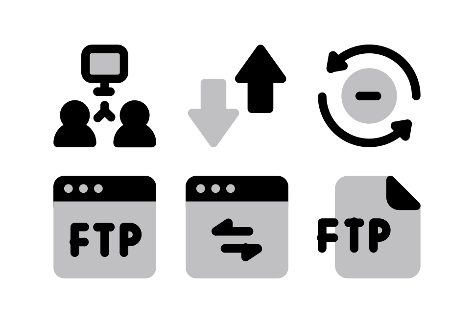 Data Transfer Halftone Large Set Preview