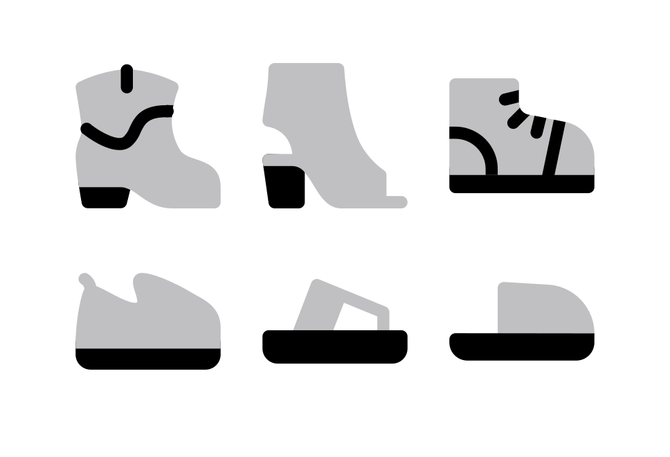 Footware Halftone Large Set Preview