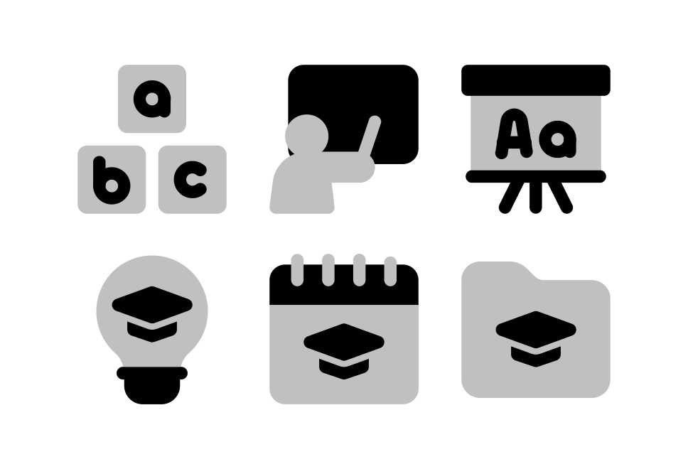 Education Halftone Large Set Preview