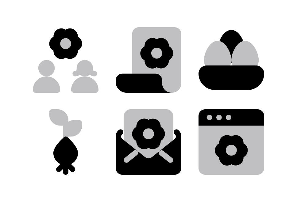 Spring Halftone Large Set Preview