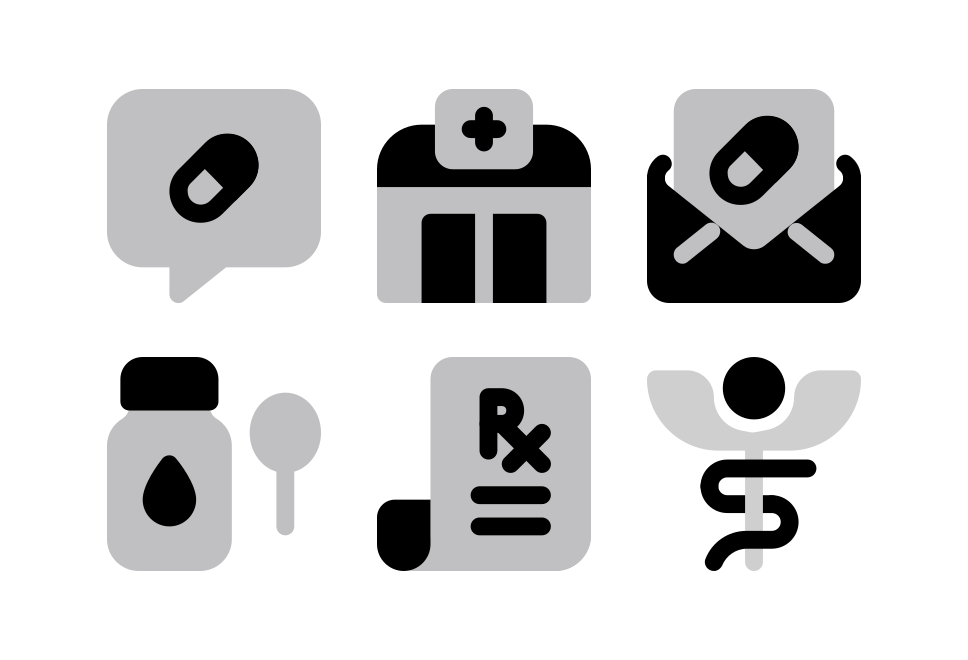 Pharmacy Halftone Large Set Preview