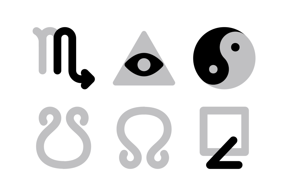 Astrology Halftone Large Set Preview