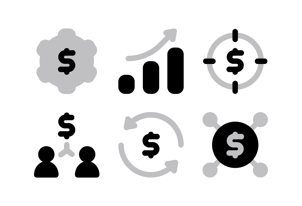 Finance Halftone Large Set Preview