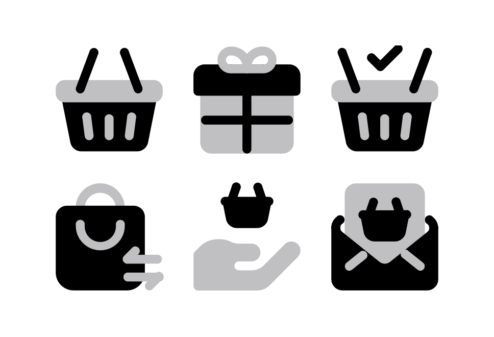 Ecommerce Halftone Large Set Preview