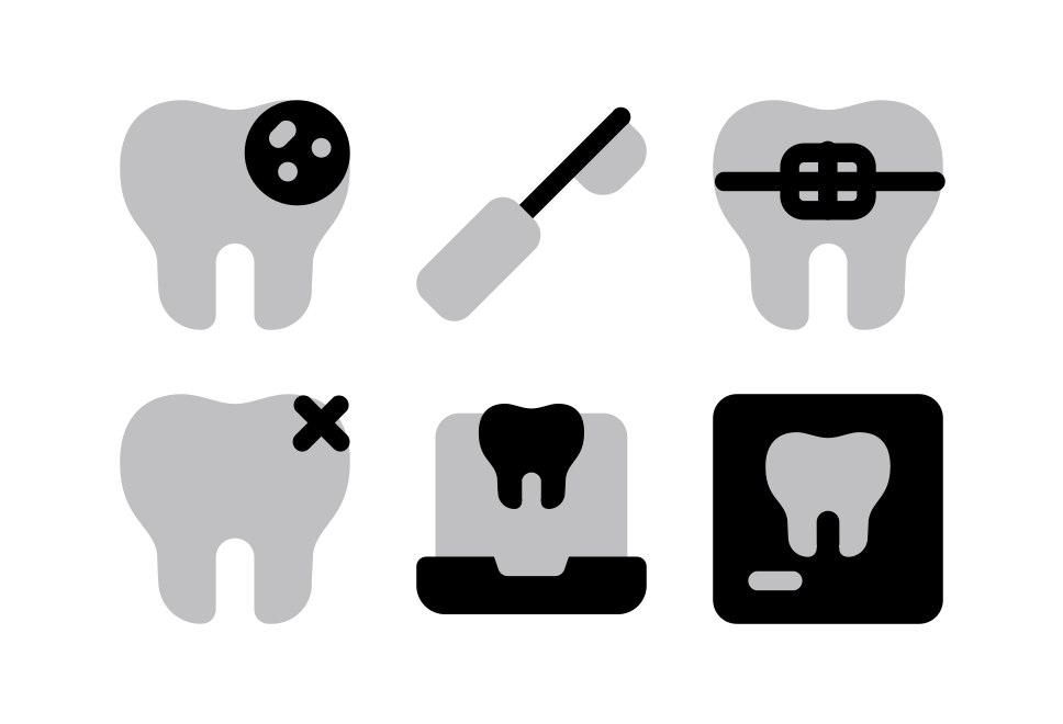 Dentistry Halftone Large Set Preview