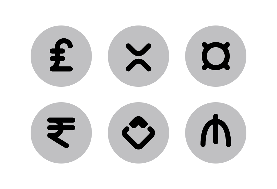 Currency Halftone Large Set Preview