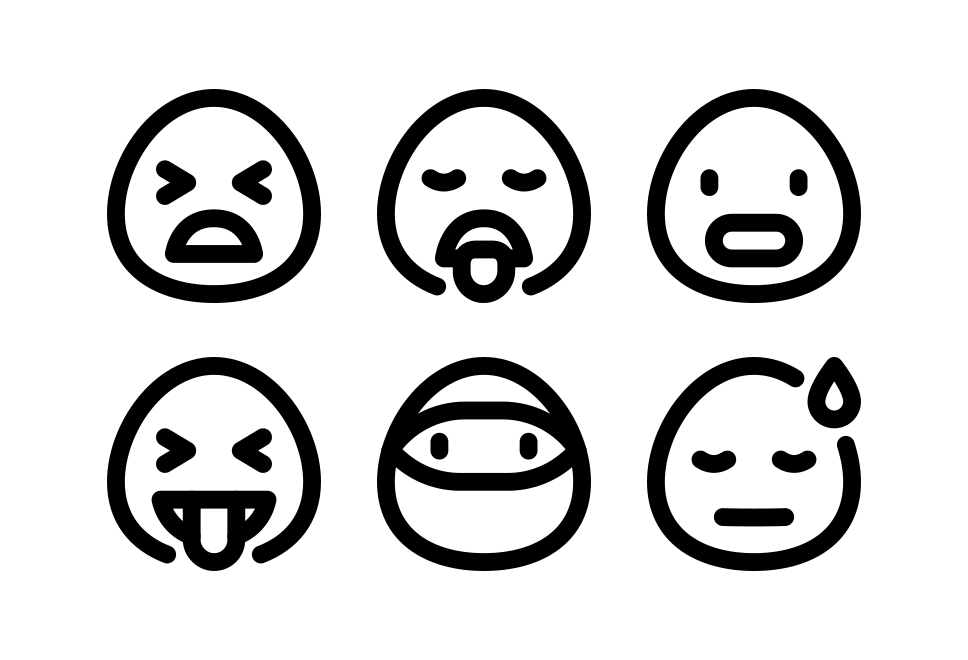 Emoticon Basic Large Set Preview