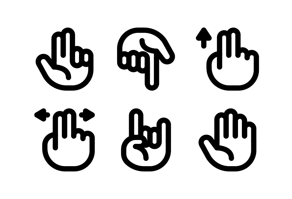 Hand Gesture Basic Large Set Preview