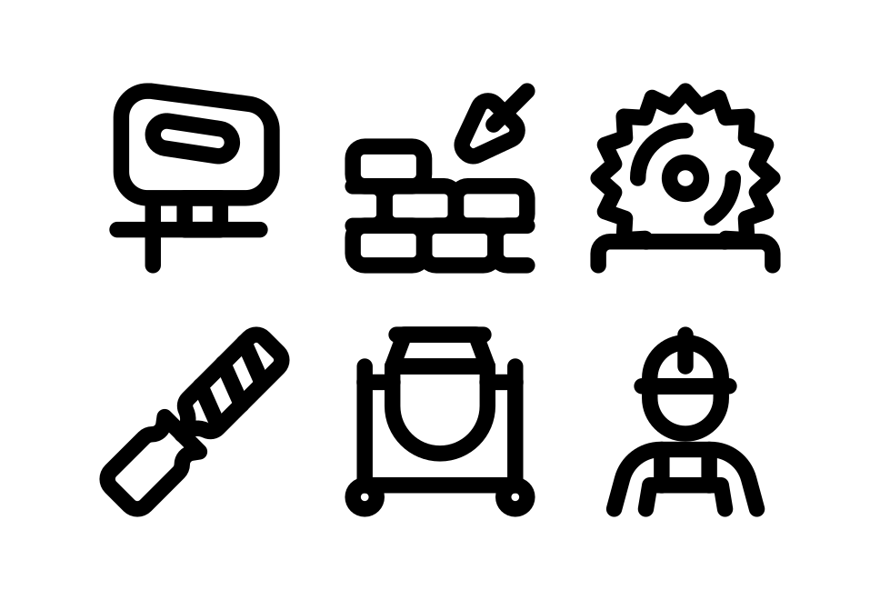 Construction Tools Basic Large Set Preview