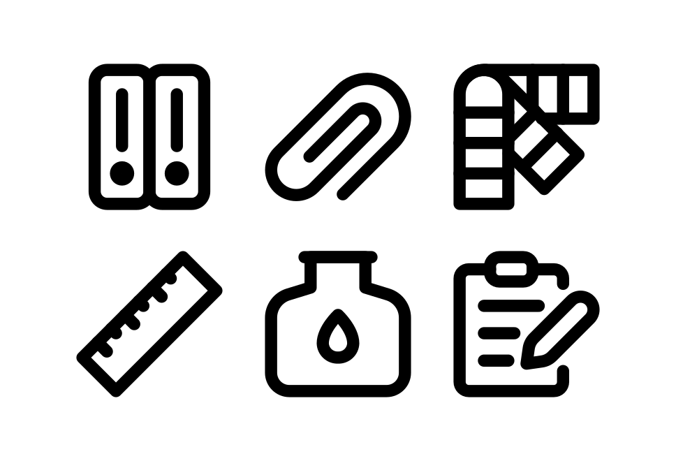 Stationery Basic Large Set Preview