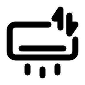 Furniture Furnishing Air Conditioner Appliance Electronic Device Transfer Smart Device. icon