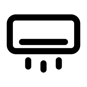 Furniture Furnishing Appliance Air Conditioner Cooling Electronic Device Home Utilities. icon