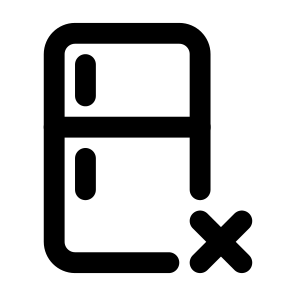 Furniture Furnishing Kitchen Fridge Freezer Appliance Cancel Remove Clear Unavailable. icon