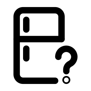 Furniture Furnishing Kitchen Fridge Freezer Appliance Question Faq Information. icon