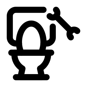 Maintenance Real Estate Utilities Plumbing Toilet Service Home House Accommodation. icon