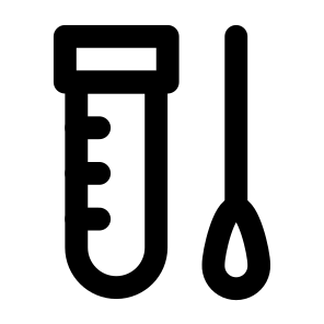 Medical Care Healthcare Test Tube Test Lab Laboratory Cotton Swab Medical Health Pcr. icon