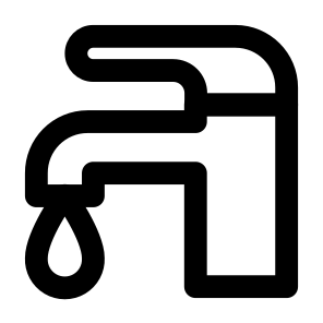 Real Estate Plumbing Faucet Tap Water Liquid Sink Bathroom Furnishing. icon