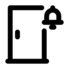 Real Estate Ring Ringtone Bell Door Bell Door Entrance Exit Front Door Home Service. icon