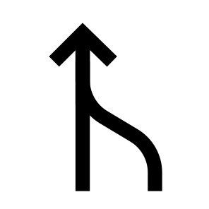 Navigation Move Movement Arrow Direction Pointer Merge Combine Up icon