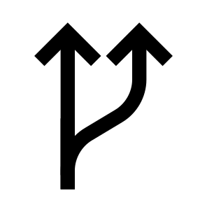 Navigation Move Movement Arrow Direction Pointer Split Up icon