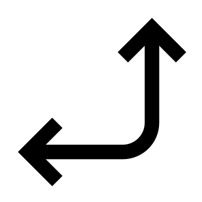 Navigation Movement Move Arrow Direction Pointer Left Up icon