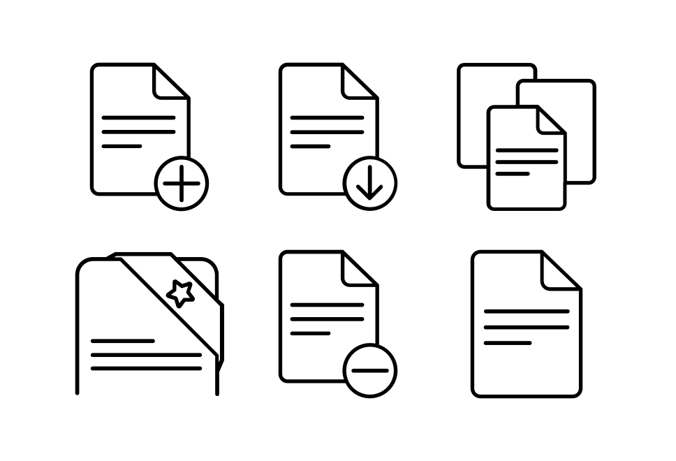 Documents And Bookmarks Large Set Preview