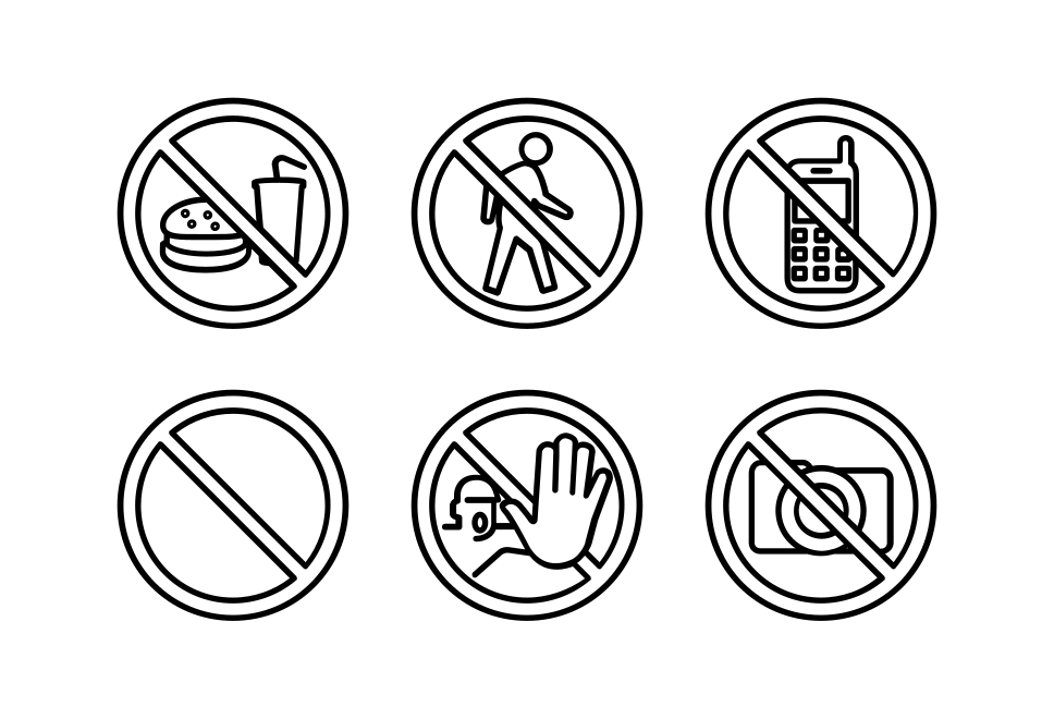 Warning Signs Large Set Preview