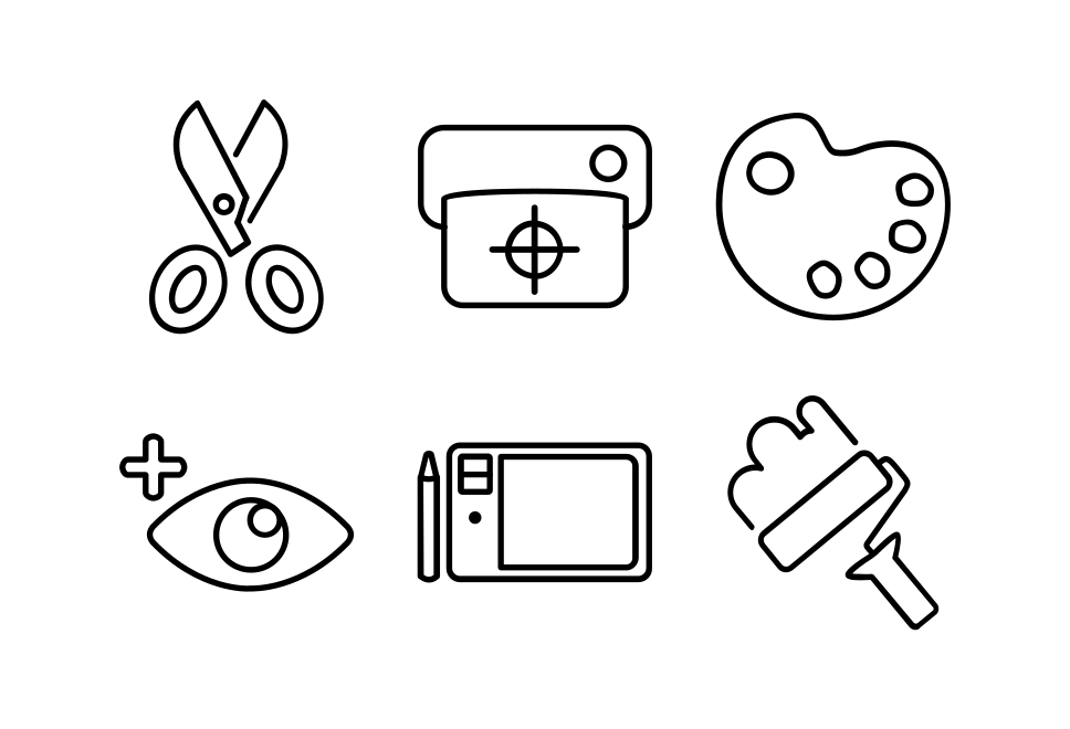 Graphic Design Tools Large Set Preview