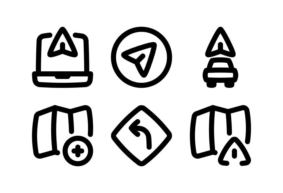 Map Navigation Large Set Preview