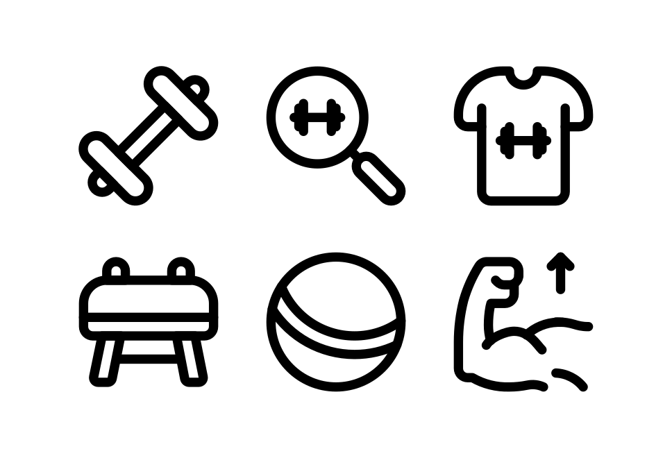 Fitness Gym Large Set Preview