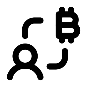 Accounts Finance Cryptocurrency Bitcoin Currency Money User Account Profile Person. icon