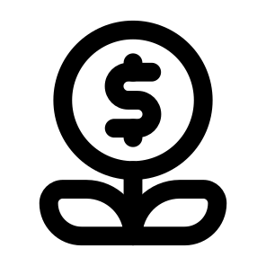 Finance Dollar Money Currency Banking Growth Investment Profit. icon