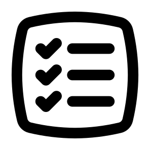 Tools Checklist List To Do List Checkmark Confirm Complete Tasks. icon