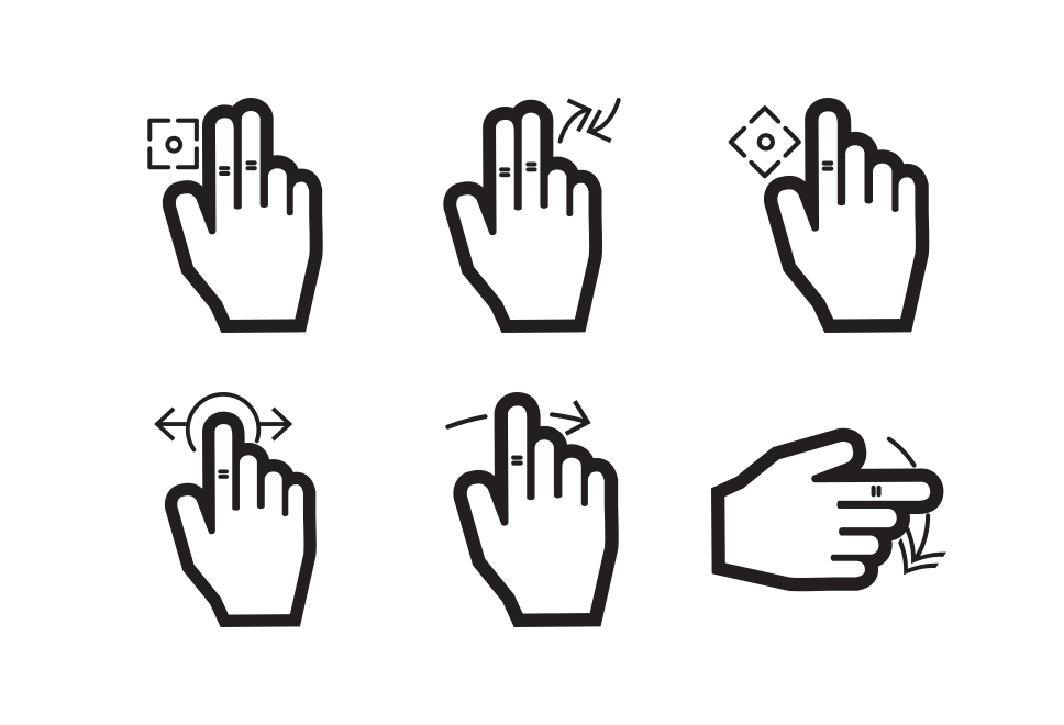 Touch Gestures Large Set Preview