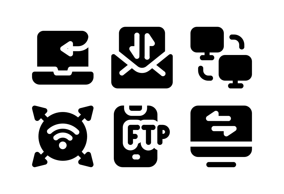 Data Transfer Filled Large Set Preview