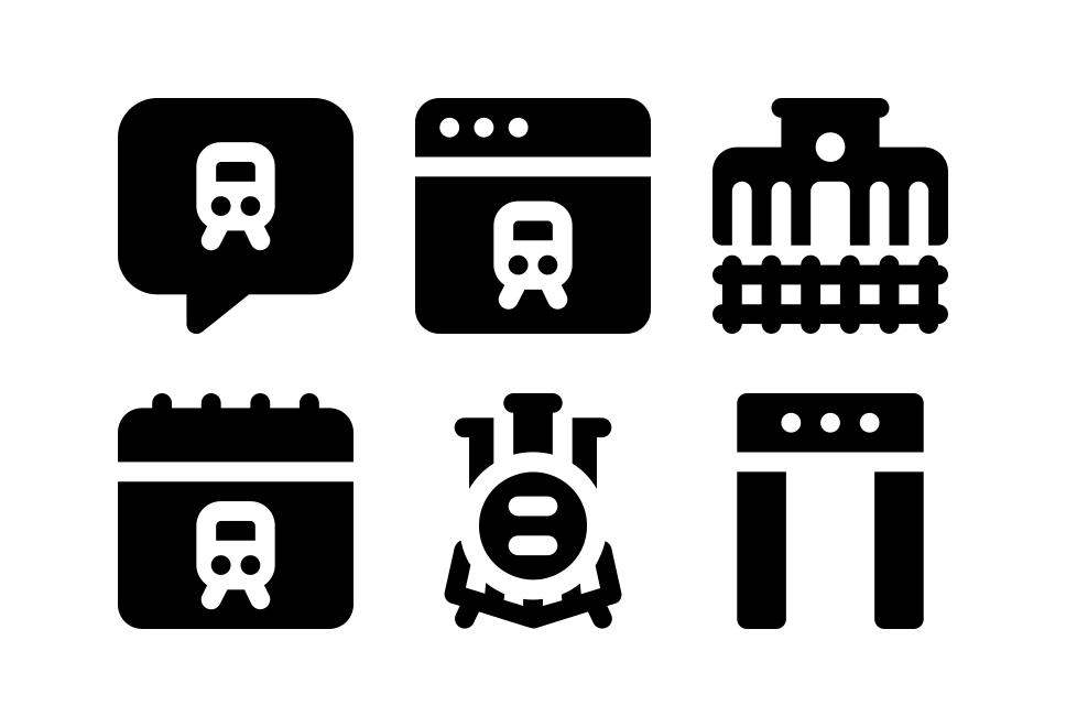 Railway Filled Large Set Preview