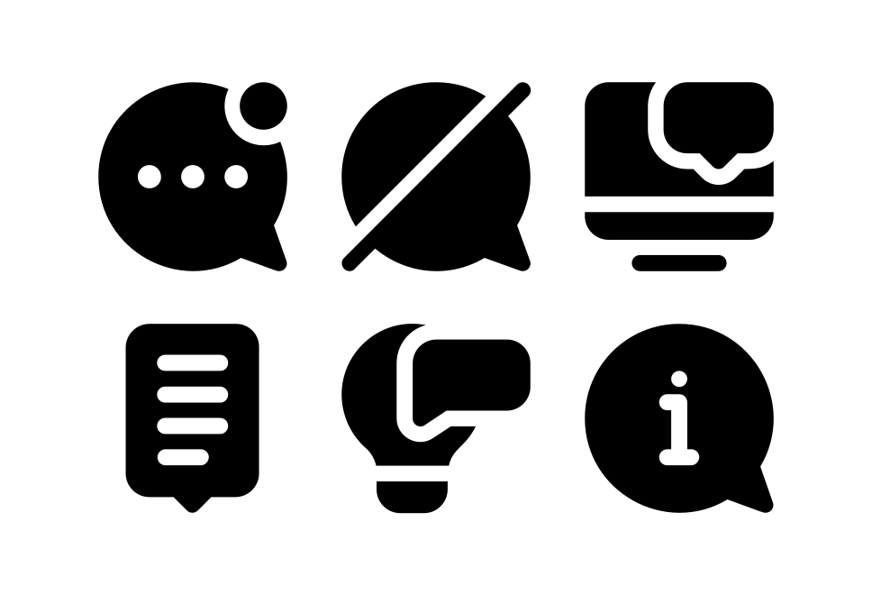 Chat Filled Large Set Preview