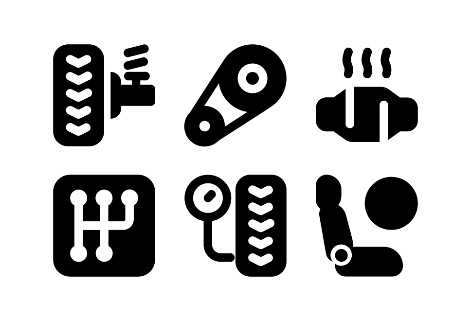 Car Service Filled Large Set Preview
