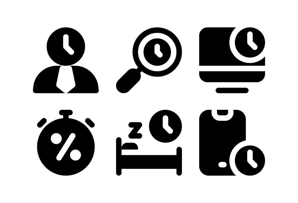 Time Management Filled Large Set Preview