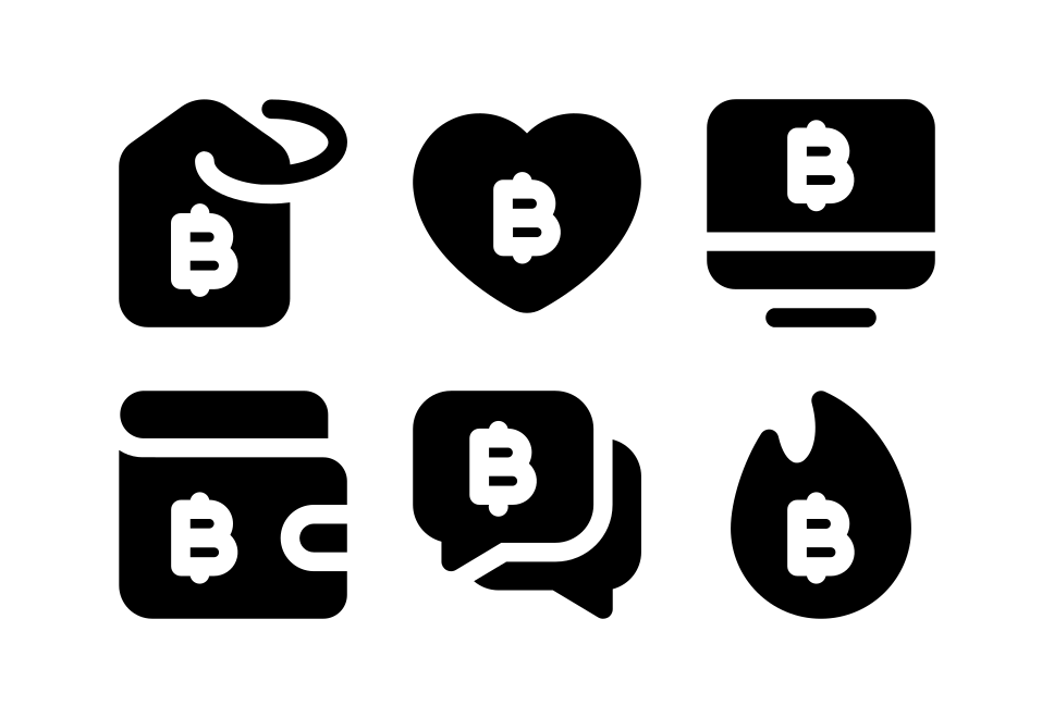 Bitcoin Filled Large Set Preview