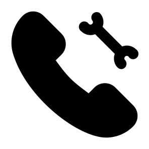 Maintenance Communication Repair Call Phone Phone Call Hotline Wrench icon
