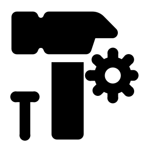 Settings Maintenance Hammer Nail Preferences Options Home Service icon