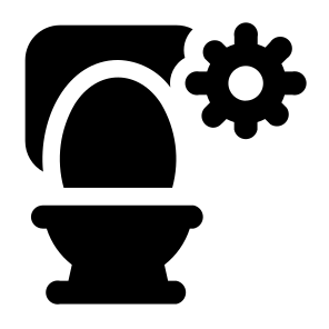 Settings Real Estate Plumbing Options Preferences Toilet Furnishing Home House icon