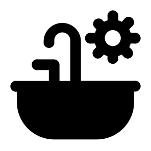 Settings Real Estate Sink Preferences Options Faucet Tap Home House Accommodation icon