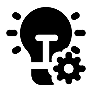 Settings Smart Device Lightbulb Light Lighting Electronic Options Preferences Home Service icon
