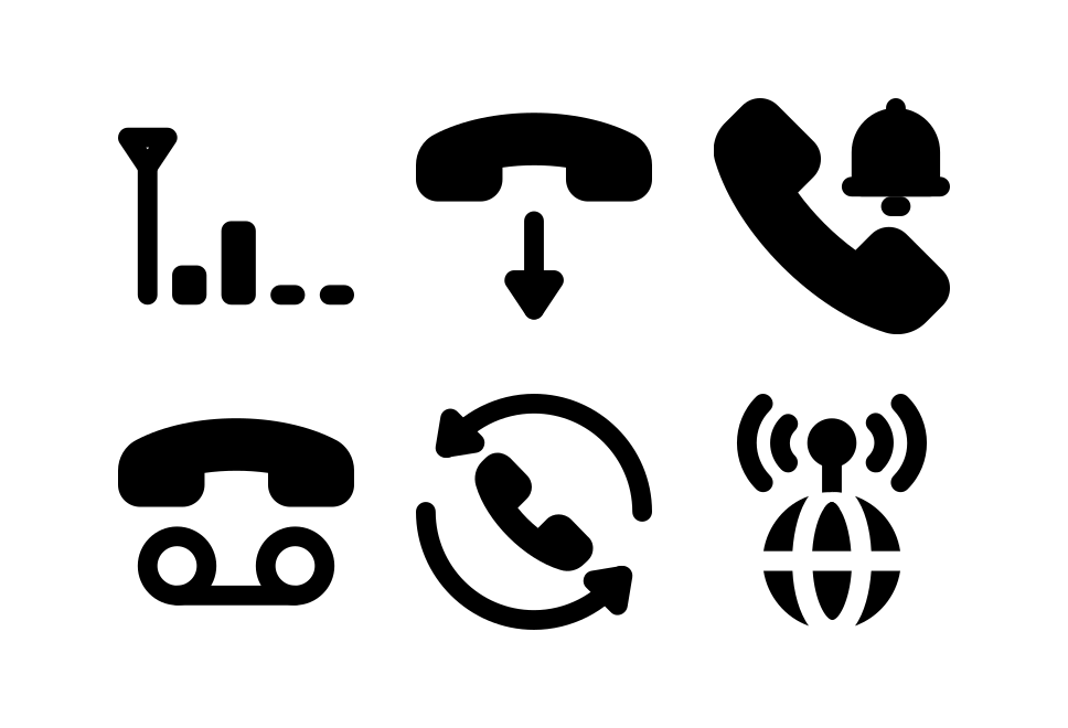 Telephone Filled Large Set Preview